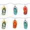 CC Christmas Decor Tropical Beach Flip Flop Sandal Novelty Christmas Lights - 11 ft White Wire - 10ct
